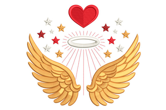 Angel Wings Heart Embroidery Design Review