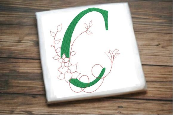 C Letter Vine Monogram Flower Review