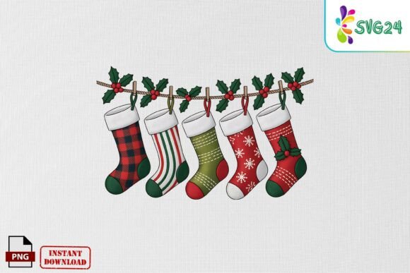 Christmas Stockings Garland Embroidery Review