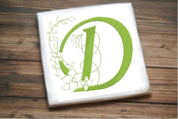 D Letter Vine Monogram Flower Review