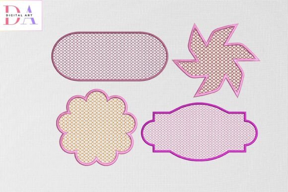 Elegant Floral Label Shapes for Boutique Sweatshirts