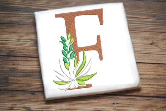 F Letter Decorative Greenery Alphabet Monogram Review