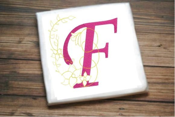 F Letter Vine Monogram Flower Review