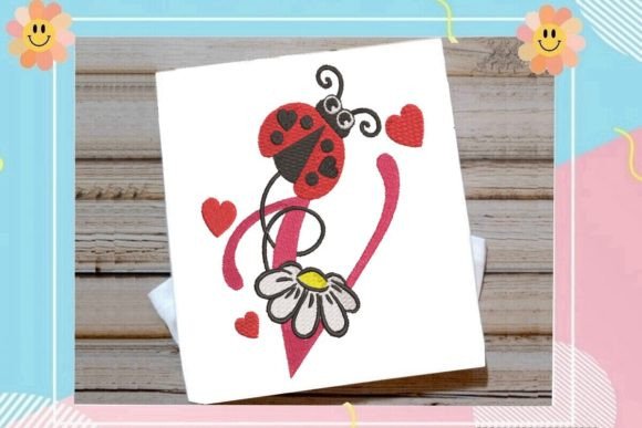 Ladybug V Letter Monogram Review