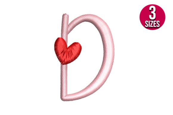 Letter D with Heart Embroidery Review