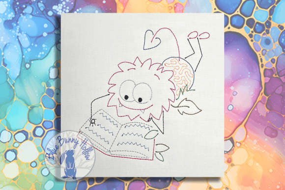 Monsters Read to Relax Embroidery Review