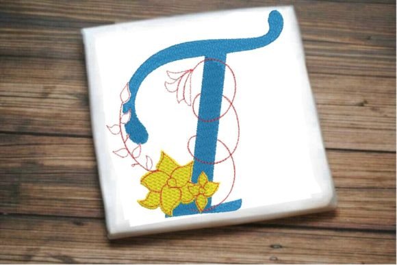 T Letter Vine Monogram Flower Review